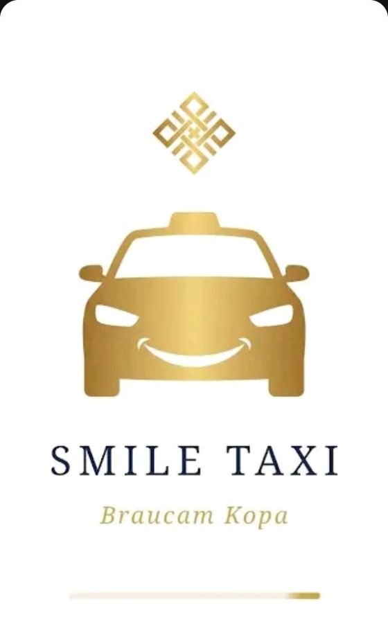 Приложение Smile Taxi: стартовый экран Braucam kopā